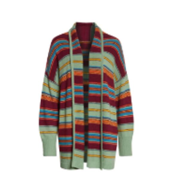 CINQ A SEPT Averill Stripe Longline Cardigan Size XS NWOT‎ - Picture 5 of 9